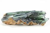 Gemmy, Emerald-Green Vivianite Crystal Cluster - Brazil #208713-1